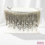 Franja de Strass Gota Vidro 9cm,Com 1,8m - Imagem 5