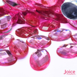 Sextavado Oval 13mm X 18mm Acrílico C/500Unidades - Imagem 8