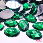 Sextavado Oval 13mm X 18mm Acrílico C/500Unidades - Imagem 2