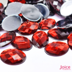 Sextavado Oval 13mm X 18mm Acrílico C/500Unidades