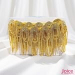 Franja De Strass Vidro 8cm C/1mt x 8cm - Imagem 4
