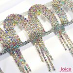 Franja De Strass Vidro 8cm C/1mt x 8cm - Imagem 3