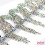 Franja De Strass Vidro 8cm C/1mt x 8cm - Imagem 2