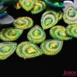 Chaton Resina Gota Pavão Base Reta 13mm x 18mm C/500 unidades - Imagem 6