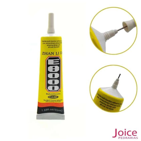 Cola E8000 50Ml Específico para Colar Pedrarias(Acrilico, Resina,Cerâmica, Abs)