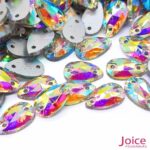Imitação Swarovski Navete Base Reta Com Furo 7mm X 15mm C/1000-Unidades - Imagem 2