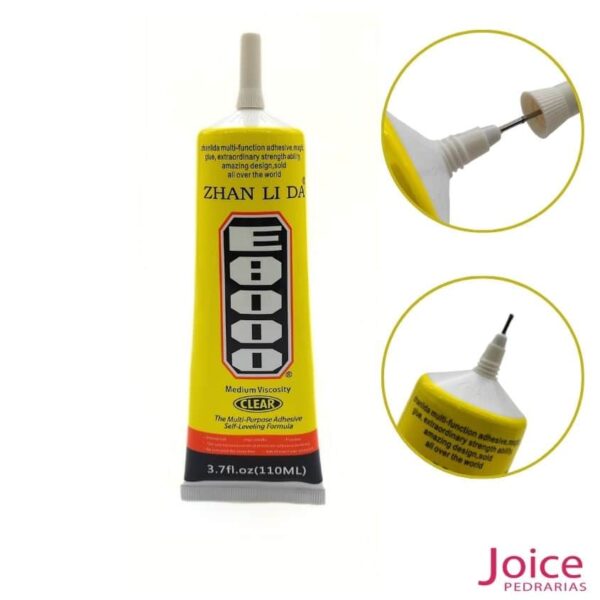 Cola E8000 110Ml Específico para Colar Pedrarias(Acrilico, Resina,Cerâmica, Abs)