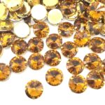 Pedra Engrampada Base Dourado Redondo 16mm C/50Unidades - Imagem 44