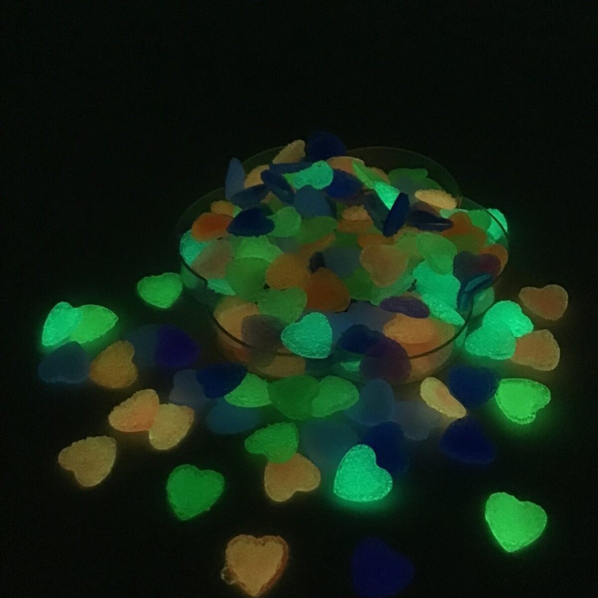Aplique coração neon 14mm com 300/unidades - Imagem 44