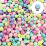 Bolinha De Acrílico Mix Ab Com furo Passante c/500Gramas - Imagem 3