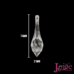 Ponteira Gota Em Acrílico Para Lustres 74mm x 21mm c/500gramas