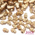 Caveira Metal Dourado 5mm X 10mm C/500Unidades