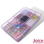 Kit Miçangas Infantil Coloridas Para Montagem De Pulseiras E Colar C/2110Unidades