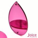 Chaton Espelho Gota 30mm x 40mm Com Furo Para Costura C/200-Unidades - Imagem 2
