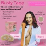 Busty Tape sutiã rolo adesivo fita levanta seios + 1 Par de capas de silicone para mamilos reutilizado - Imagem 2