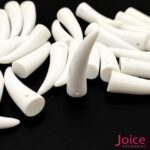 Pingente Dente Marfim De Resina 4CM Branco C/100-unidades - Imagem 5