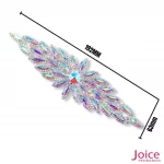 Aplique De Strass 63mm X 192mm C/1-Unidades Ref:101
