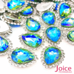 Gota Cristal Imitação Swarovski Com Strass Base De Aço C/200unidades - Imagem 23