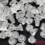 Tarraxa De Silicone 5mm Para Brincos c/100pçs - Imagem 2