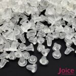 Tarraxa De Silicone 5mm Para Brincos c/100pçs