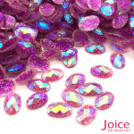 Oval Com Glitter Sextavado AB 4mm X 6mm c/10000Un - Imagem 6