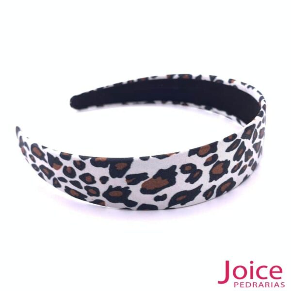 Tiara De Cetim Onça -Largura 3cm-Diâmetro -38cm- C/12Unidades