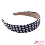 Tiara  Xadrez -Largura 3cm-Diâmetro -38cm- C/12Un