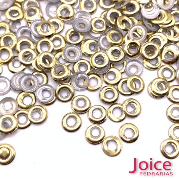 Chapinha Metal Termocolante 6mm Redondo Vazado c/10000unidades