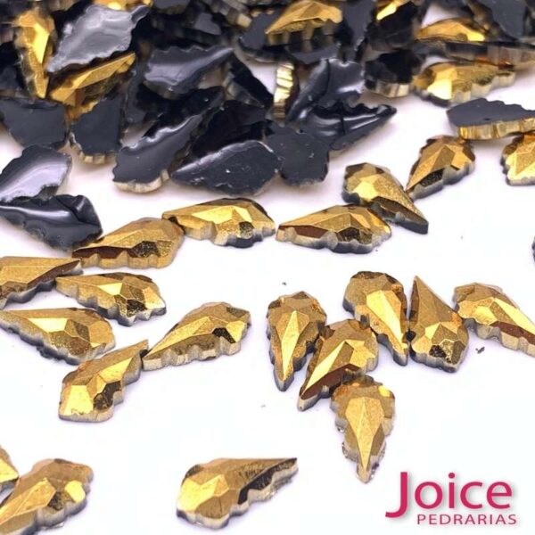 Chaton Folha Resina Base Reto 5mm X10mm C/3000Unidades
