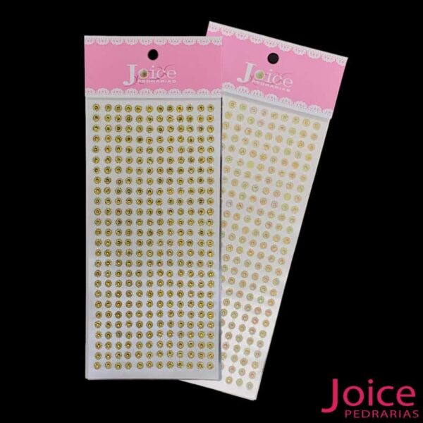 Cartela Autocolante De Margarida 5MM Com 24PCT