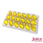 Imitação Swarovski Formato Irregular Base Reta Com Furo 14mm × 30mm C/54unidades - Imagem 3