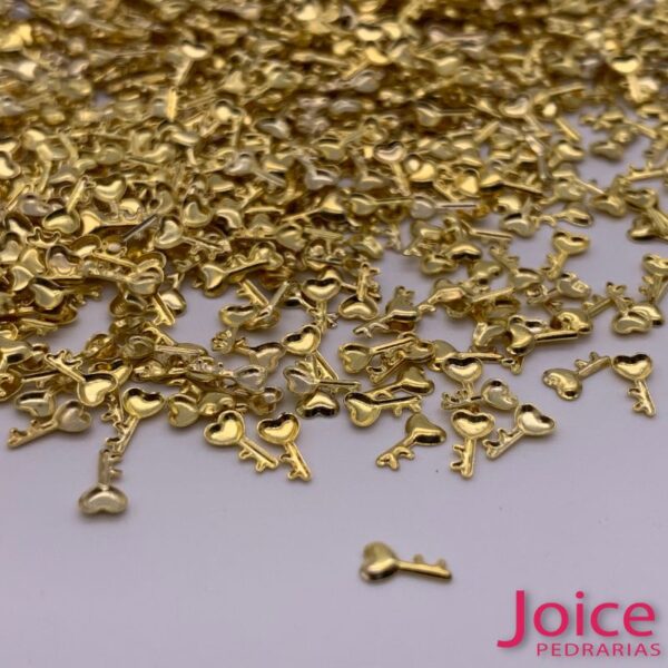 Metal de Jóias para Unhas Chave 2mm x 6mm C/1000Un Ref:N21