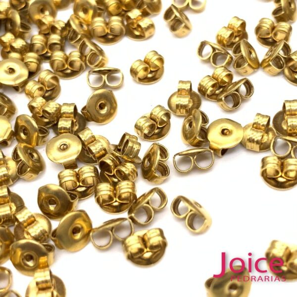 Tarraxa Dourado 5mm Para Brincos c/1000pçs