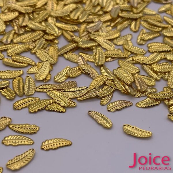 Metal de Jóias para Unhas Micro Folhas 1.5mmX3mm C/1000Un Ref: N27