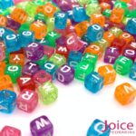 Miçangas Coração Letras Coloridas 6mm c/500grama - Imagem 10