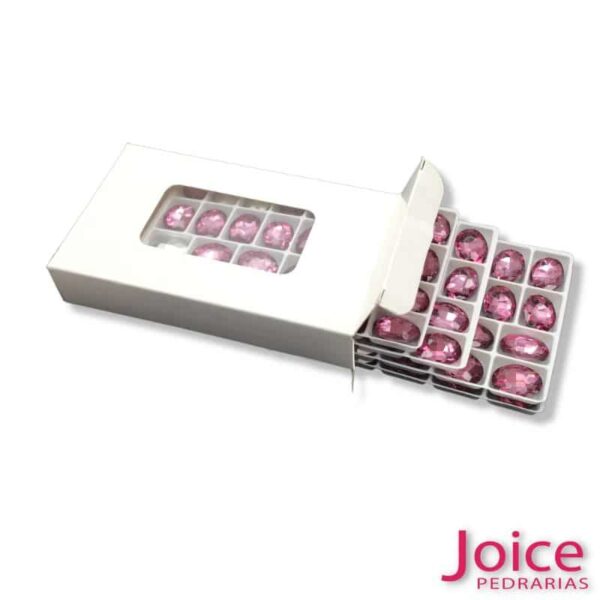 Imitação Swarovski oval Base Irregular 13mm X 18mm C/112Unidades
