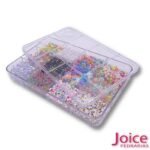 Kit Miçangas Infantil Coloridas Para Montagem De Pulseiras E Colar C/2110Unidades - Imagem 3