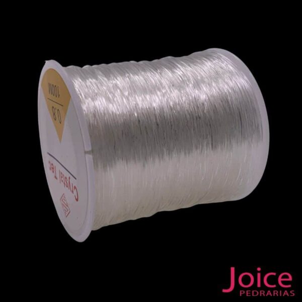 Fio Silicone Cristal 0.8 Para Pulseiras  c/100metros