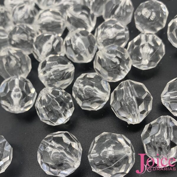 Bola Cristal Facetado Acrílico C/500Gramas