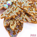 Aplique Borboleta Com Strass De Cristal 75mm X 110mm C/5-Unidades Ref:23-A148 - Imagem 2