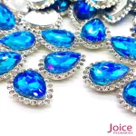 Gota Cristal Imitação Swarovski Com Strass Base De Aço C/200unidades - Imagem 24
