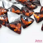 Imitação Swarowski Triangulo Vidro Base Irregular 23mm x 23mm C/50-Unidades - Imagem 9