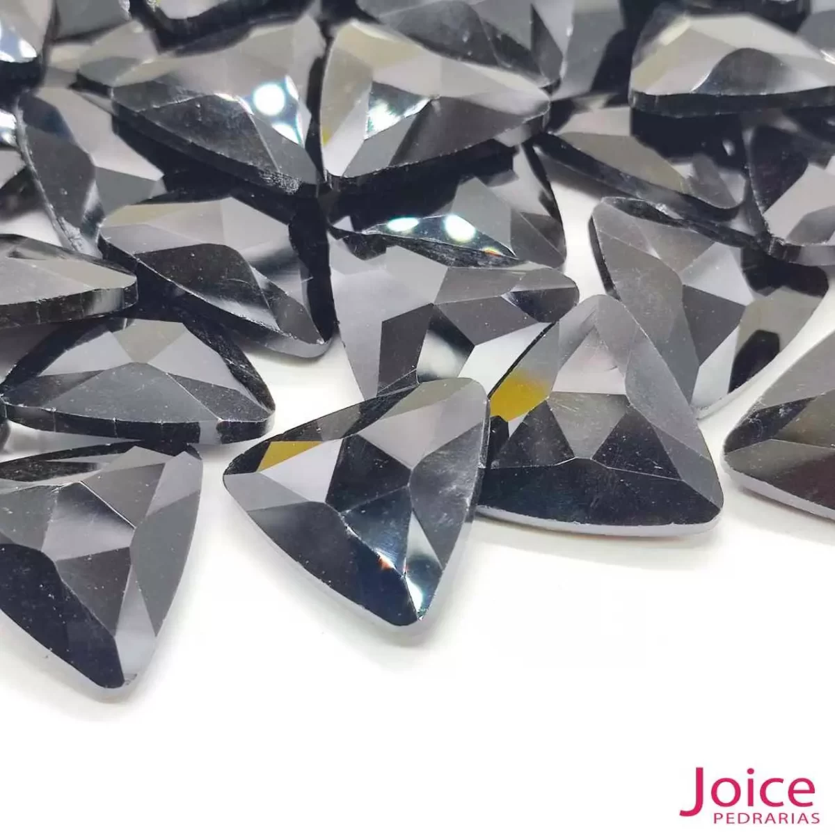 Imitação Swarowski Triangulo Vidro Base Irregular 23mm x 23mm C/50-Unidades - Imagem 5