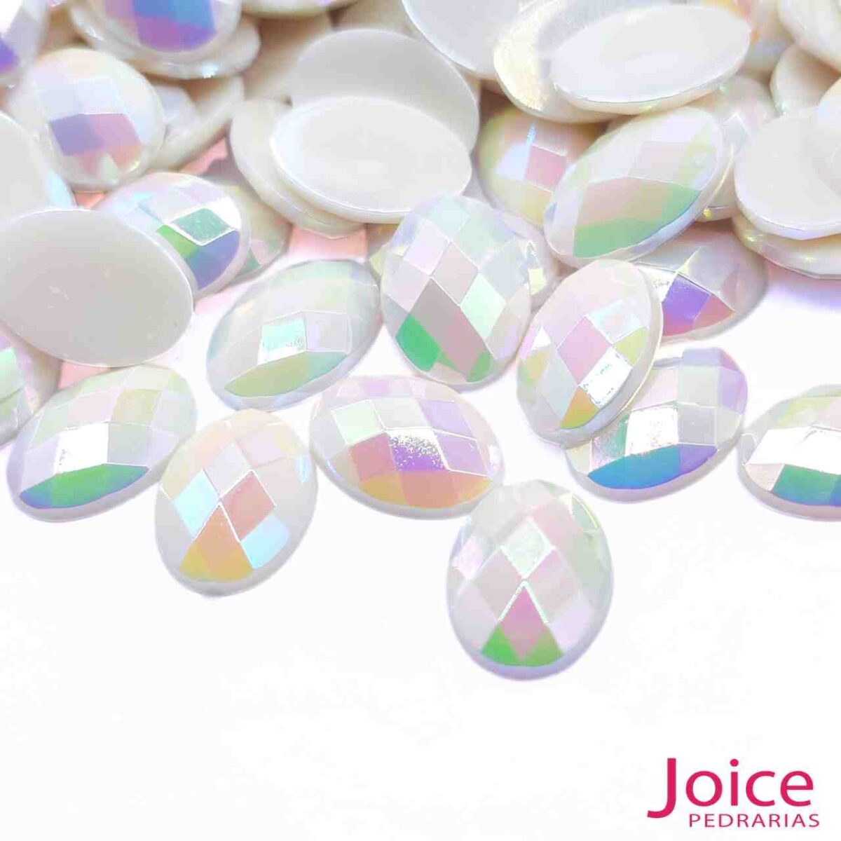Sextavado Oval 10mm X 14mm Acrílico C/1000Unidades - Imagem 30