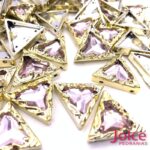 Chaton Triangulo 22mm x 22mm Dourado Em Volta  C/100Un - Imagem 5