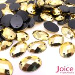 Chaton Oval Base Reta Com Furo 13mm X 18mm C/500Unidades - Imagem 4
