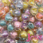 Coração De Acrilico Mix 16mm c/500Gramas - Imagem 2