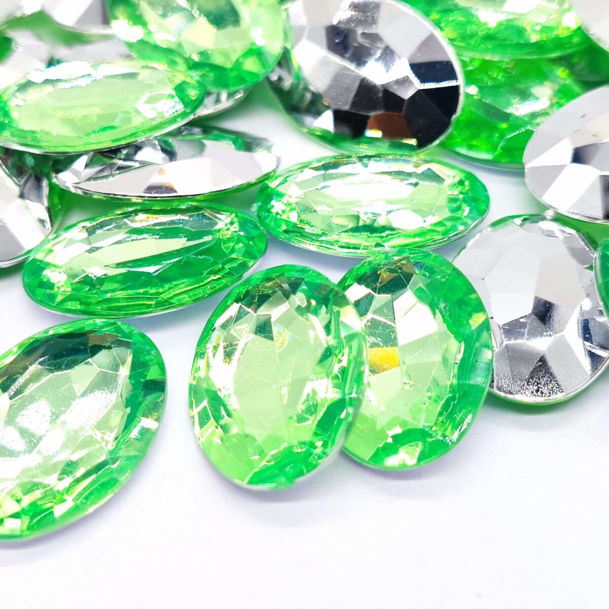 Oval Base Irregular Acrilico 18mm x 25mm C/200-unidades - Imagem 31