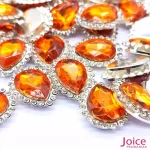 Gota Cristal Imitação Swarovski Com Strass Base De Aço C/200unidades - Imagem 45