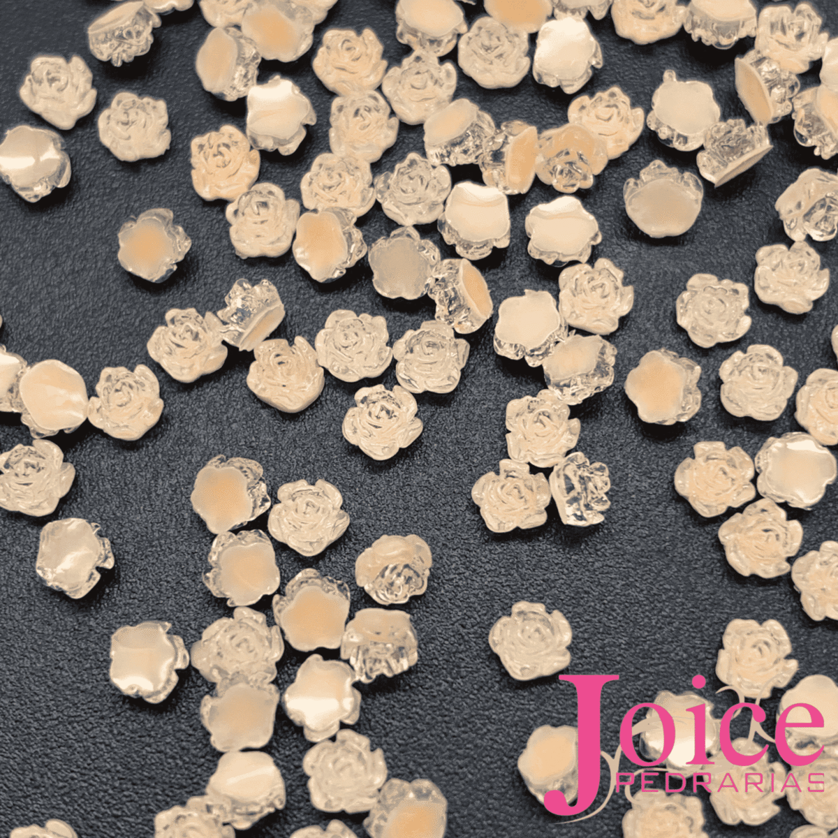 Mini Rosa 3D Neon Resina 3mm C/5000 Unidades Brilho No Escuro - Imagem 2